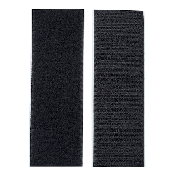 Truckspec Reclosable Fastener, Acrylic Adhesive, 6 in, 2 in W, Black TSZ-26 - main